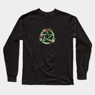 Pagan Yule Pentagram Long Sleeve T-Shirt